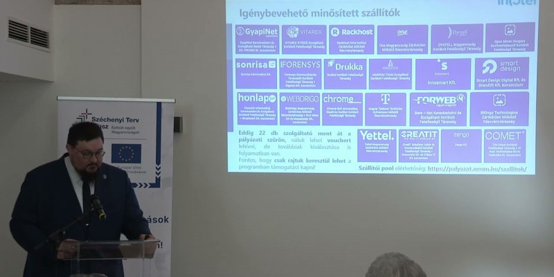 Minden vállalkozásnak legyen saját honlapja! – Szolnoki Szabolcs helyettes államtitkár nyitóelőadása